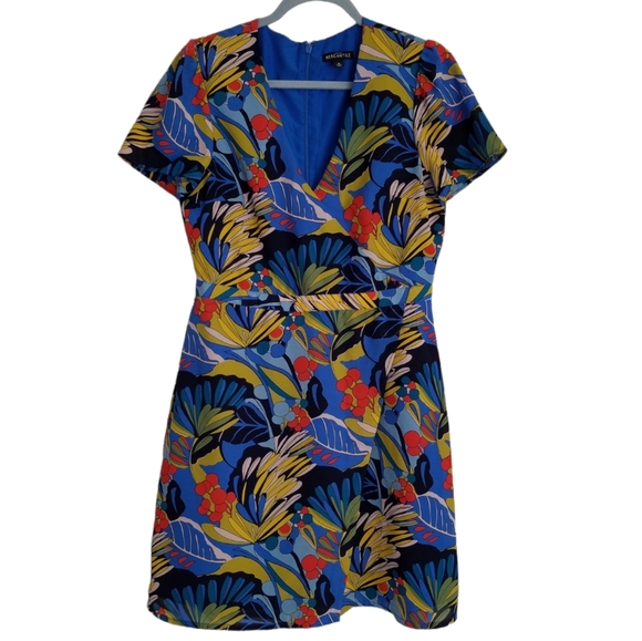 J. Crew Mercantile Front Wrap Print Dress Size Small - Picture 2 of 13